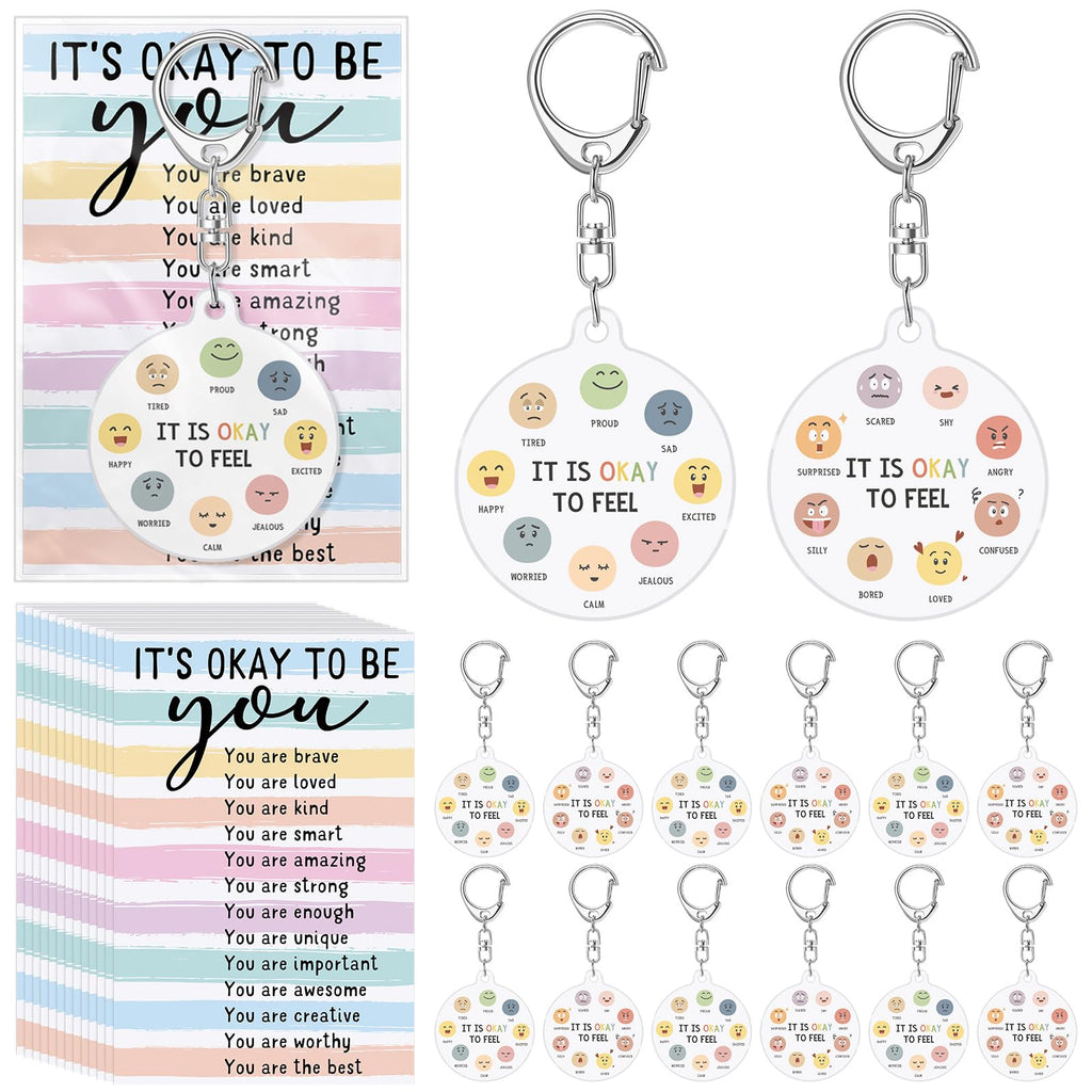 Engrowtic 20 Sets Mental Health Awareness Keychains