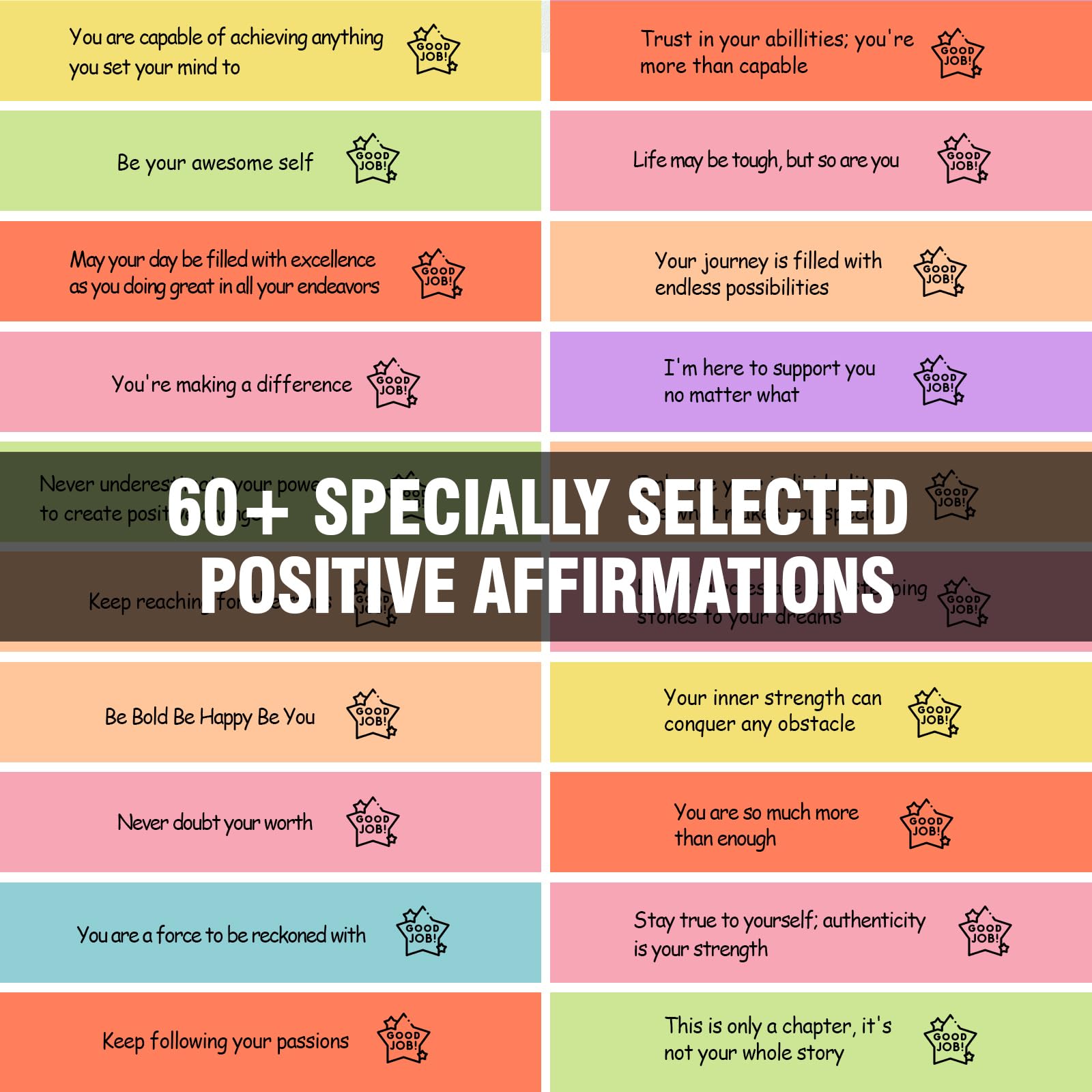 Positive Messages in a Bottle (60+ Positive Affirmations)